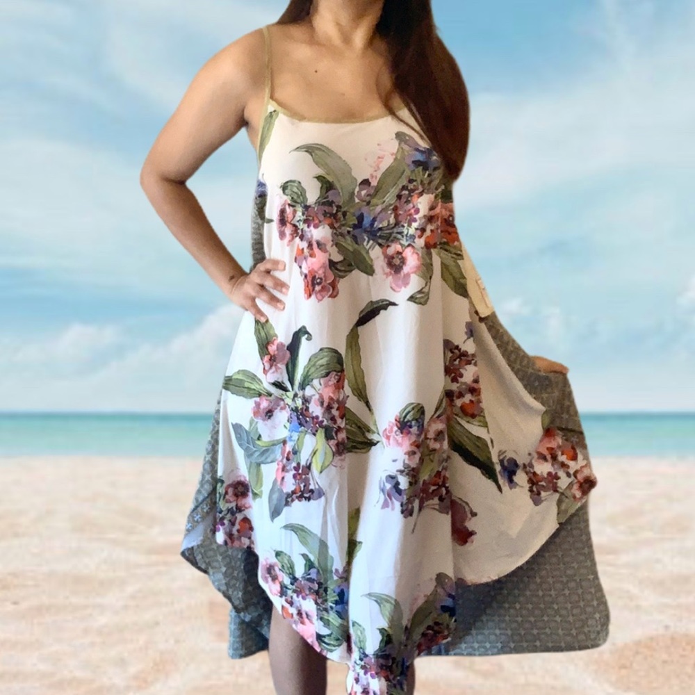 Aratta Silent Journey Floral Handkerchief‎ Dress